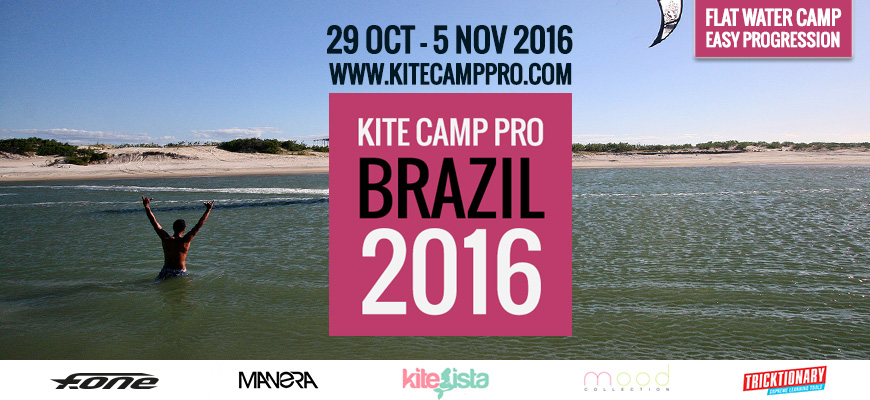 Kite Camp Pro coaching in Brazil Flat Water Camp – Parajuru – 2016
