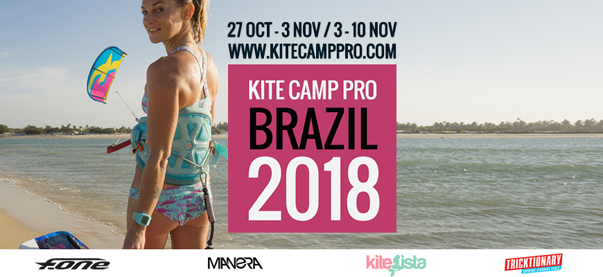Kite Camp Pro coaching in Brazil Flat Water Camp – Parajuru – 2018
